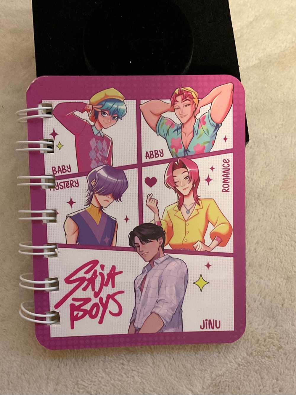 Pink Illustrated Spiral Notebook - Unbranded